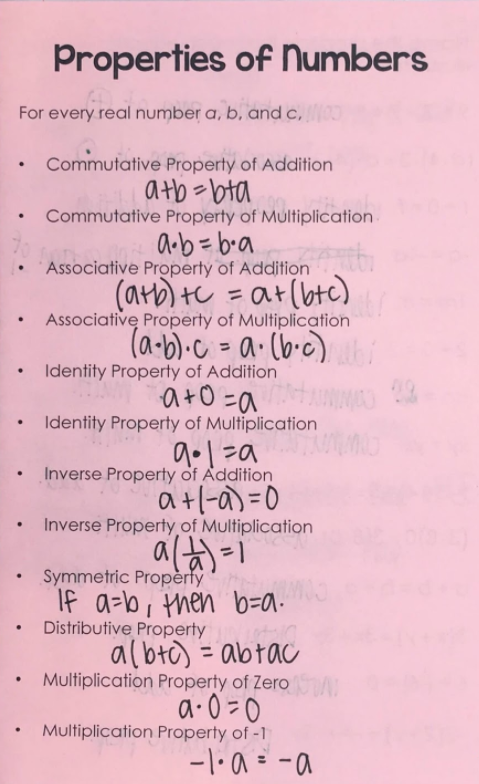 Unit 1 Algebra Basics Homework 1 The Real Numbers